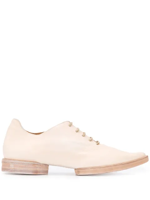 Uma Wang pointed toe oxford shoes Neutrals US9056