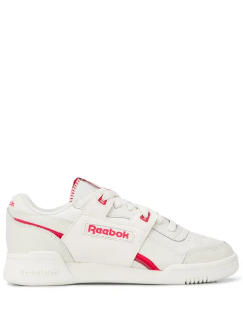 Reebok Workout Lo Plus "Chalk/Pink/Red" sneakers White DV6600