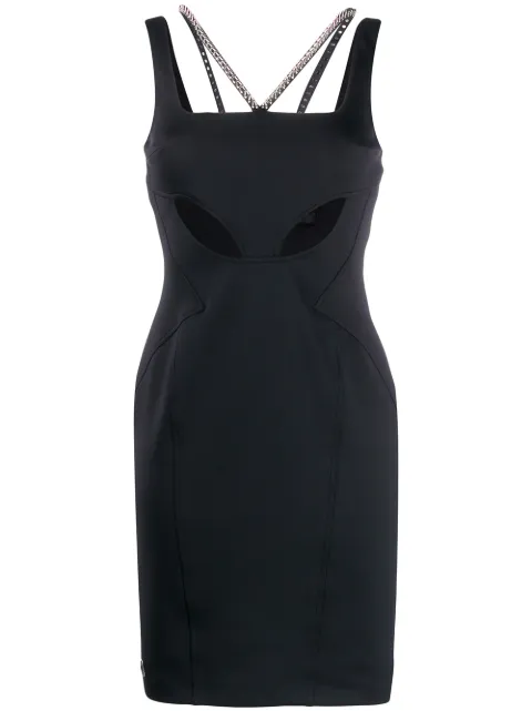 Philipp Plein cut-out mini dress Black S20CWRG1417PTE003N