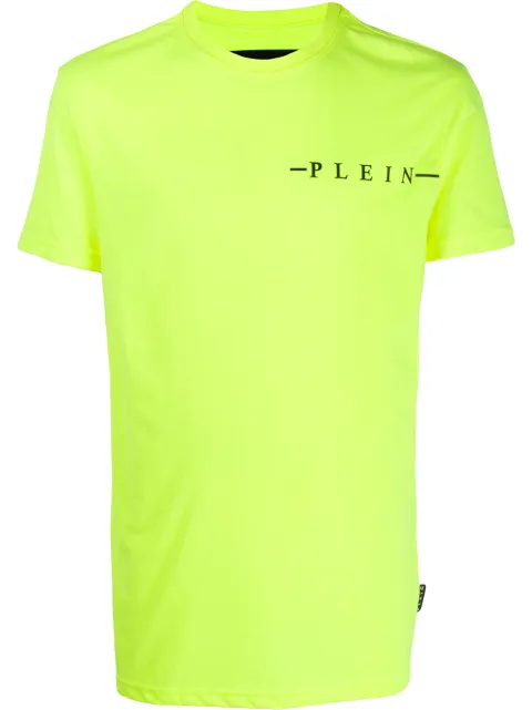Philipp Plein logo T-shirt Yellow S20CMTK4263PJY002N