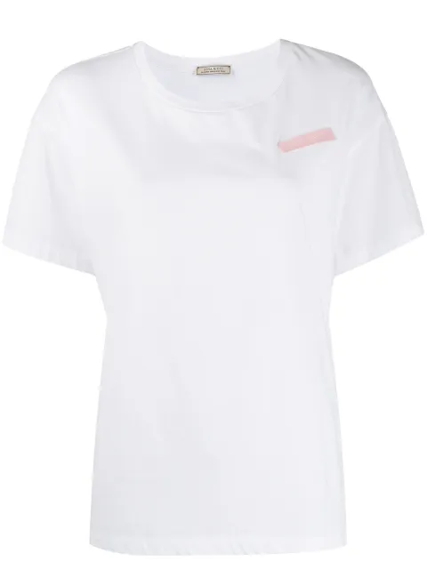 Nina Ricci boxy logo patch T-shirt White 20EJTO064CO0952