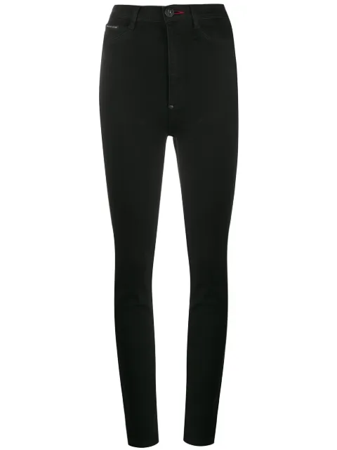 Philipp Plein Super High Waist jeggings Black S20CWDT1310PDE004N