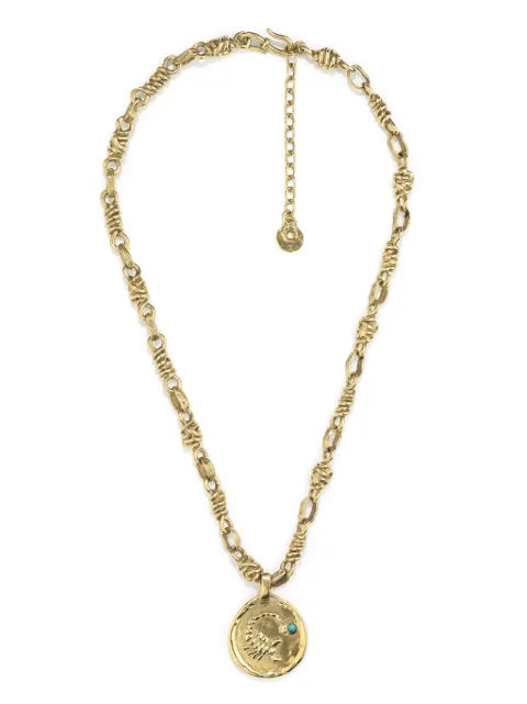 Goossens Talisman Scorpio medal necklace Gold GOOP20NE08YG01