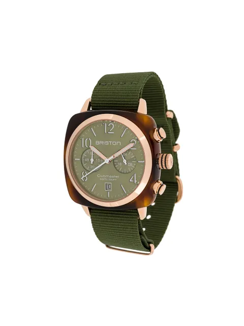 Briston Clubmaster Classic Chrono 40mm Green 19140PRAT26OL