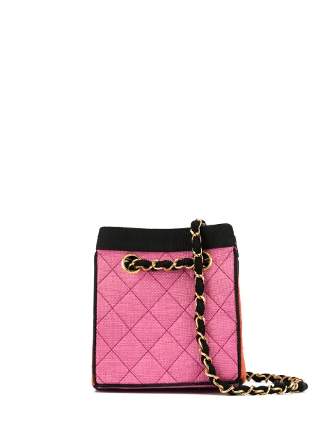 CHANEL Pre-Owned 1990 quilted tote Orange 1767739