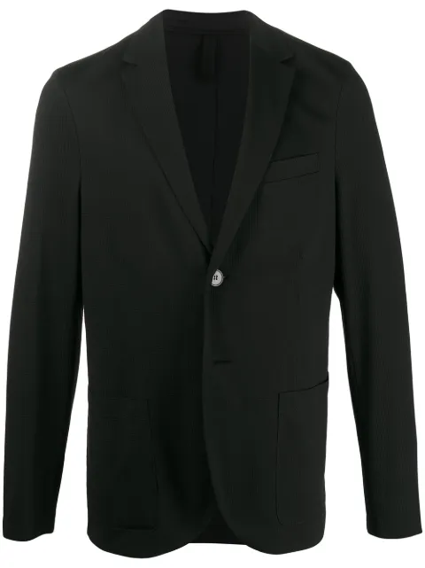 Harris Wharf London textured relaxed blazer Black C8P22PYW