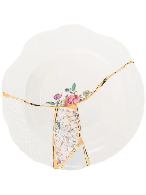 Seletti Kintsugi dessert plate (24cm) White 09623KINTSUGI