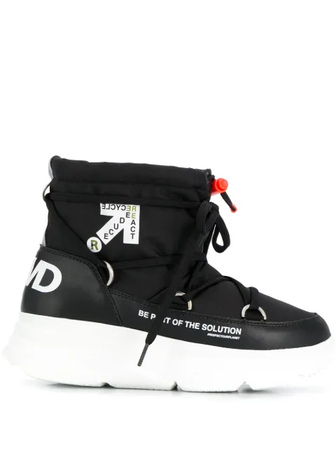 F_WD logo snow boots Black FW33082A10116