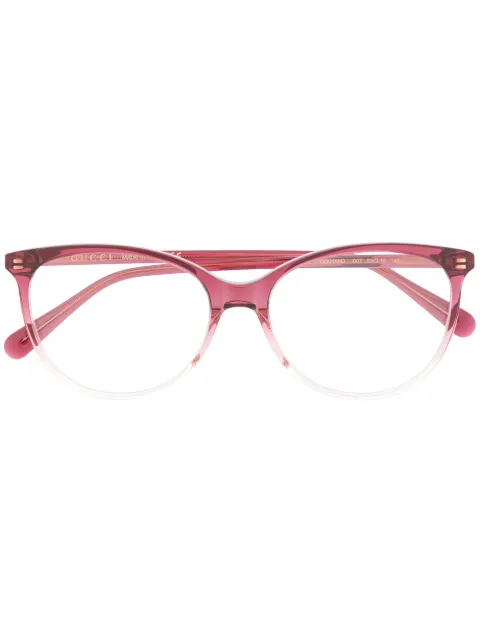 Gucci Eyewear GG0550O oval-frame glasses Red GG0550O007