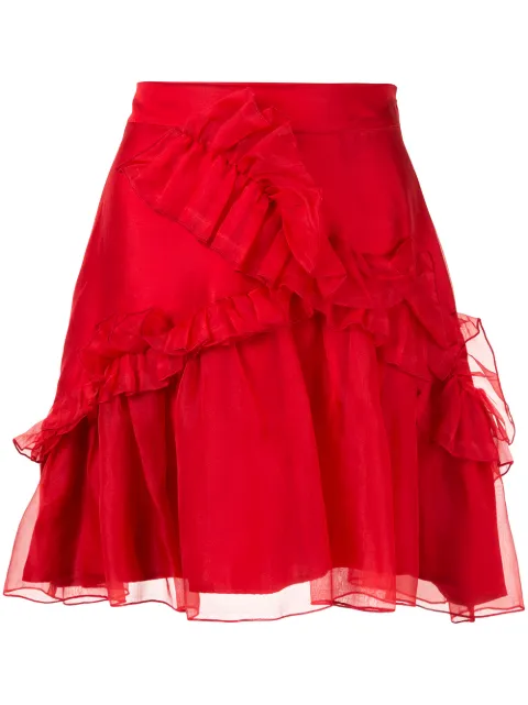 Macgraw Souffle skirt Red H012R