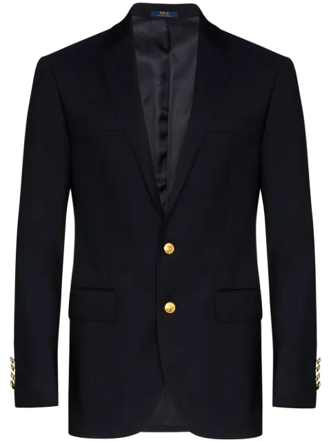 Polo Ralph Lauren single-breasted twill blazer Blue 715512776001