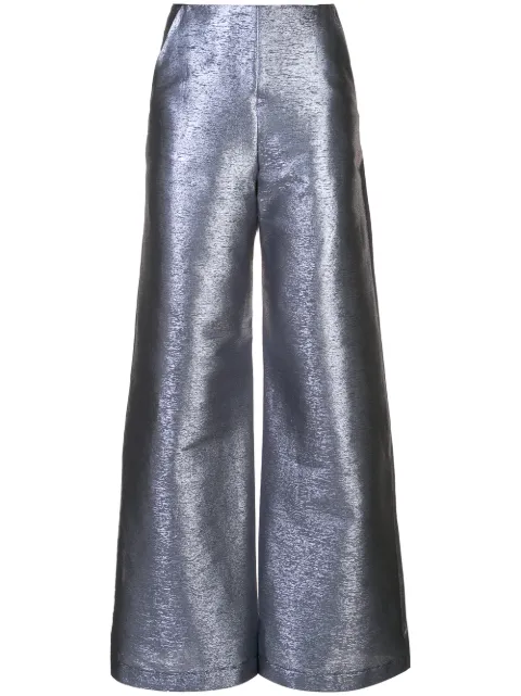 Paula Knorr flared style trousers Blue FPL