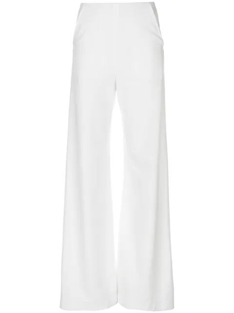 Paula Knorr flared style trousers White FPVC