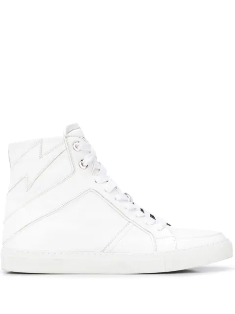 Zadig&Voltaire High Flash lace-up sneakers White PSHAT1709F