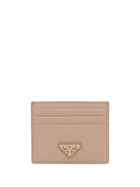 Prada logo-plaque wallet Neutrals 1MC025QHH
