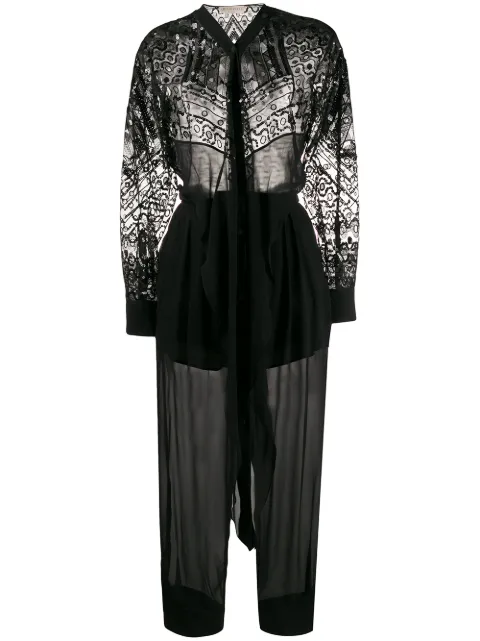 PUCCI Vivara embroidered jumpsuit Black 0HRI910H652