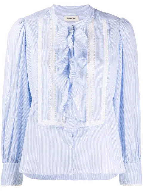 Zadig&Voltaire Temple striped shirt Blue SJCL3201F