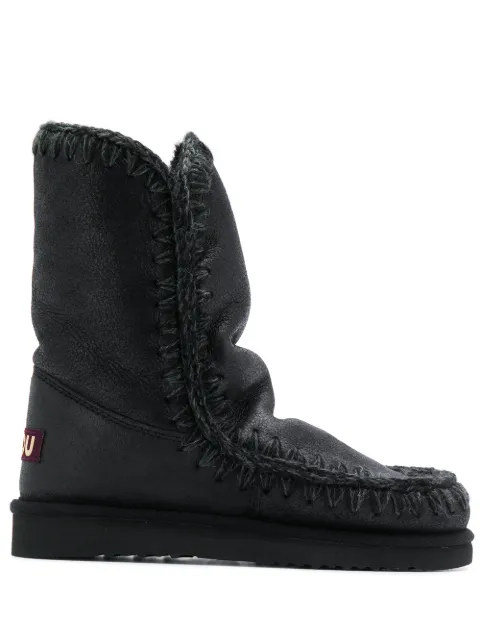 Mou stitch detail snow boots Black FW101000BCBKG