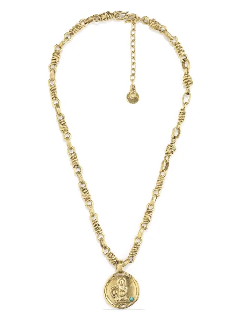 Goossens Talisman Aquarius medal necklace Gold GOOP20NE11YG