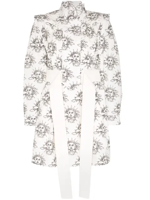 Stella McCartney WATW sun-print mini dress Black 600564SOA19