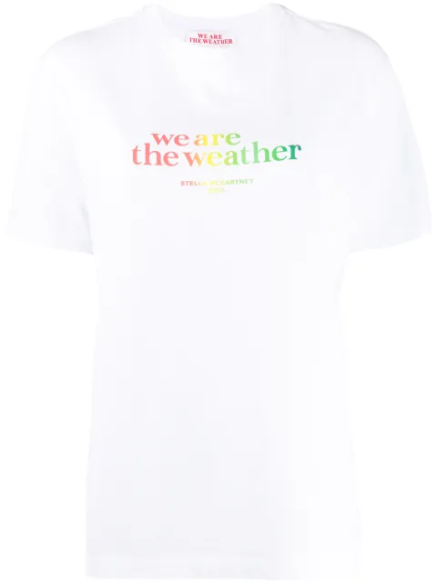 Stella McCartney We Are The Weather T-shirt White 381701SNW52