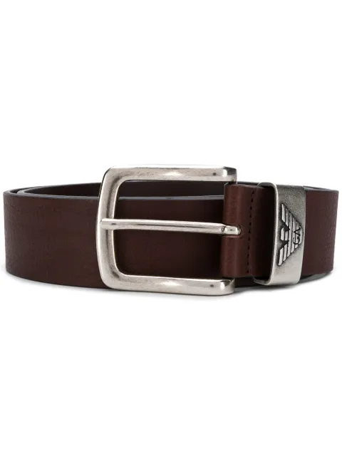 Emporio Armani logo detail belt Brown Y4S201YDD6G