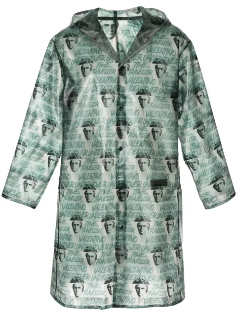 Undercover Clockwork Orange all-over print raincoat Green UCX43061