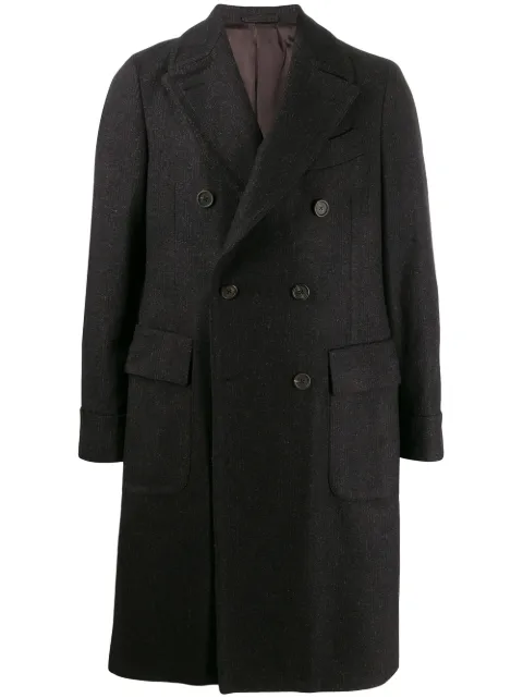 Dell'oglio double-breasted midi coat Grey IL23191ILRP53696