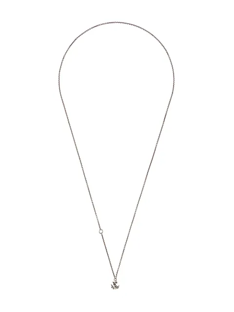 WERKSTATT:MÜNCHEN mini anchor chain necklace Silver M7330