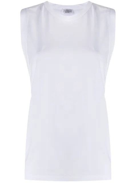 Brunello Cucinelli crew-neck tank top White M0T1802B17C159