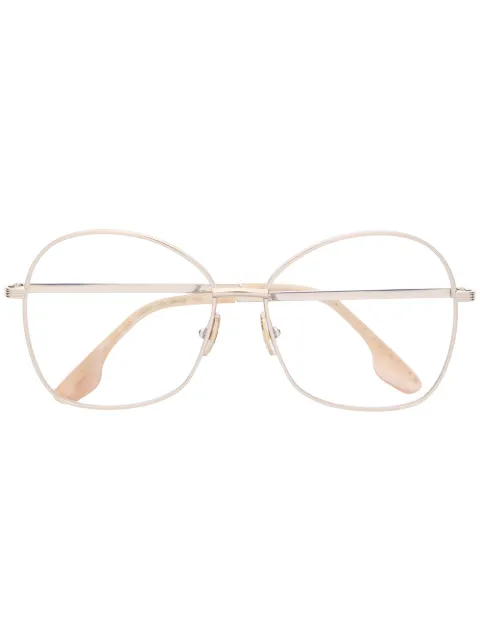 Victoria Beckham round frame glasses Metallic VB220