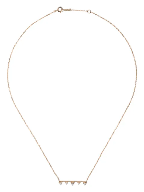 Mizuki 14kt gold diamond necklace Gold SBN202