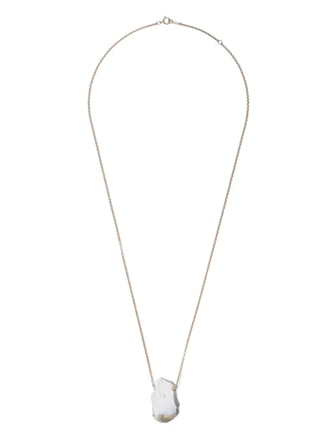 Mizuki 14kt yellow gold Fluid Gold Pearl necklace Gold SBN122WS