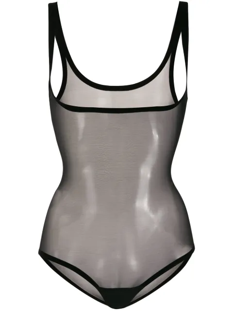 Wolford tulle forming body Black 79223