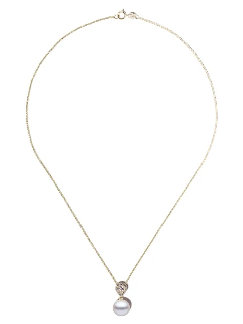 Yoko London 18kt yellow gold Classic freshwater pearl and diamond pendant necklace Gold YPM0150605CDIY