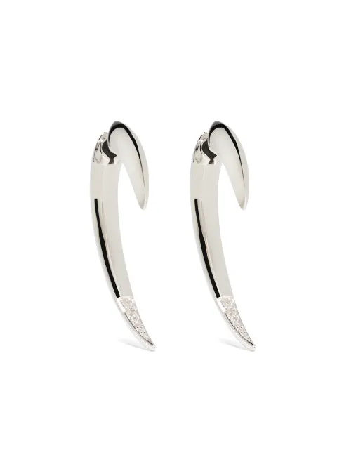 Shaun Leane Silver diamond Hook earrings Silver HT010SSWHEOS