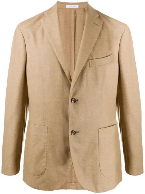Boglioli slim-fit blazer Neutrals N1302JBMC400