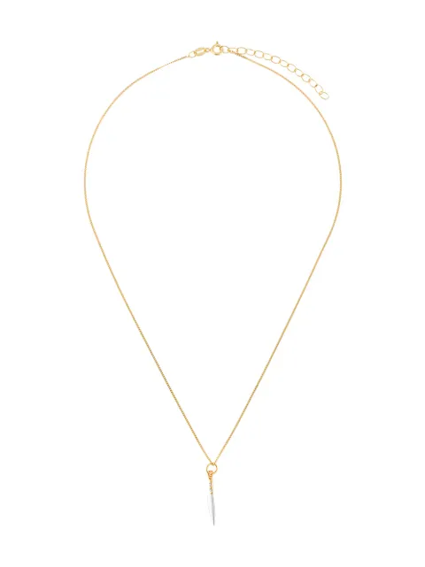True Rocks knife pendant necklace Gold NEWTWOTONEKNIFEPENDANT