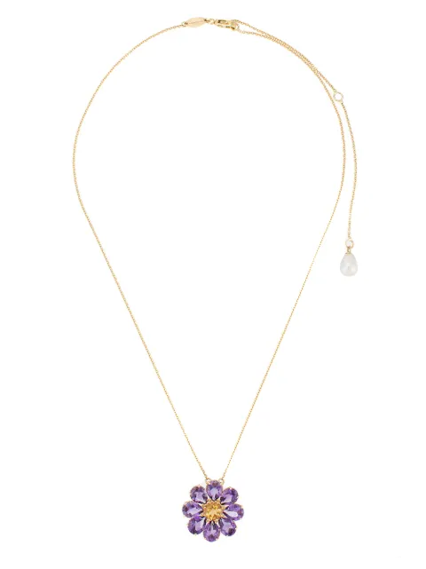 Dolce & Gabbana 18K yellow gold Spring amethyst necklace Gold WAFI1GWAM01