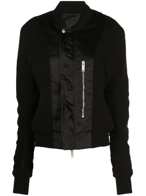 UNRAVEL PROJECT zip-up bomber jacket Black UWEH023F19FAB0011018