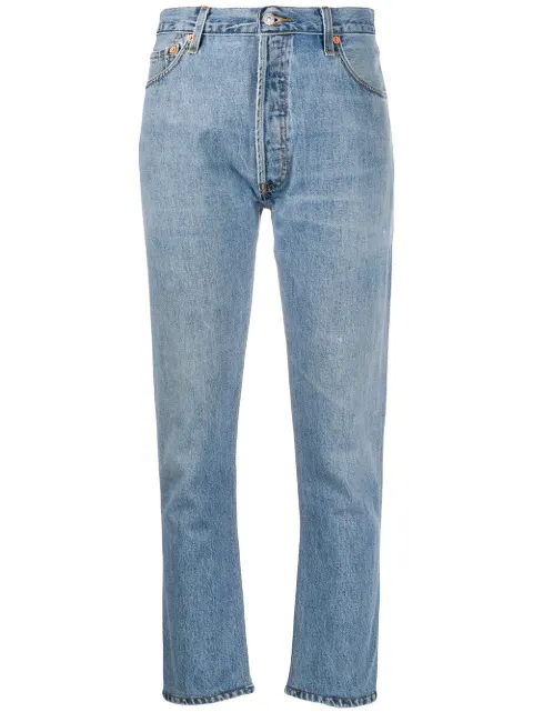 RE/DONE high-rise cropped jeans Blue 1003HRAC