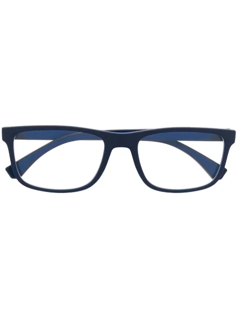 Emporio Armani square frames glasses Blue 0EA3147575455