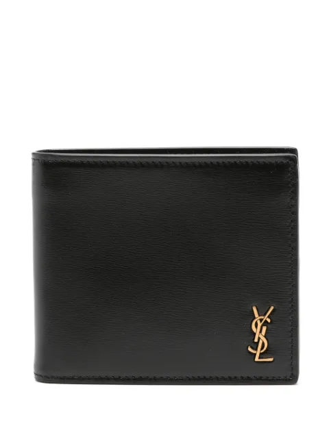 Saint Laurent tiny Cassandre East/West wallet Black 60772702G0W