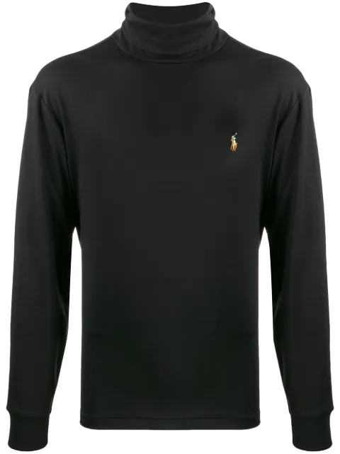 Polo Ralph Lauren roll neck long sleeve top Black 710760126001