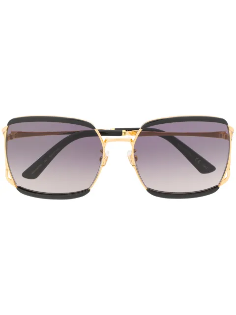 Gucci Eyewear stripe detail sunglasses Black GG0593SK001