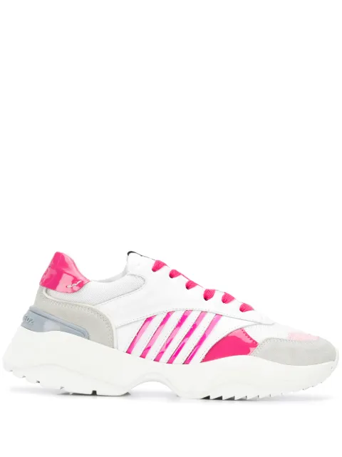 DSQUARED2 chunky sole striped sneakers White SNW007701502274