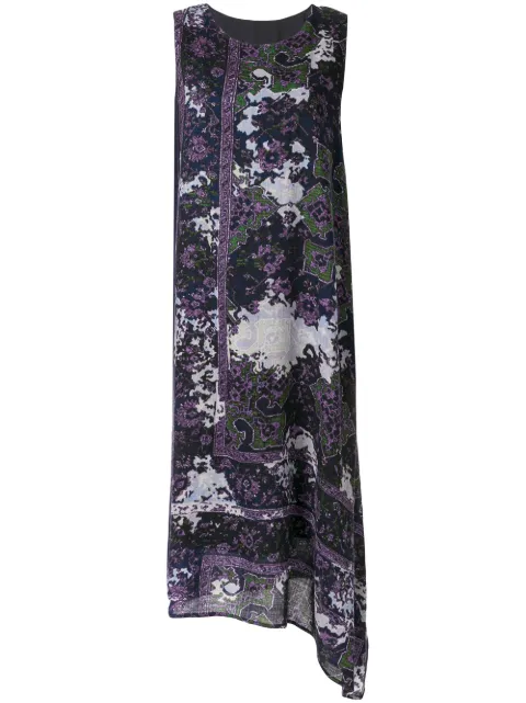 Y's sleeveless printed shift dress Purple YCD13118