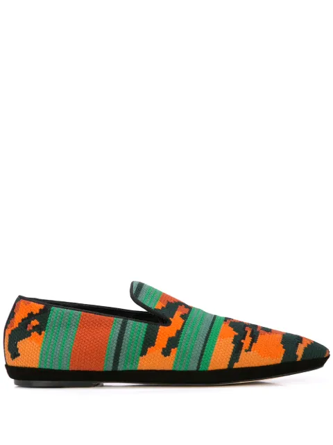 LOEWE Tiger woven slippers Orange 45329594