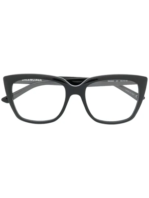 Balenciaga Eyewear Square Glasses Black BB0062O001