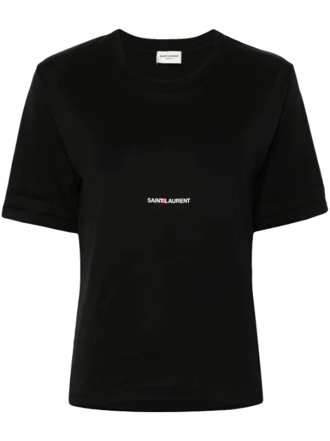 Saint Laurent logo-print T-shirt Black 460876YB2DQ